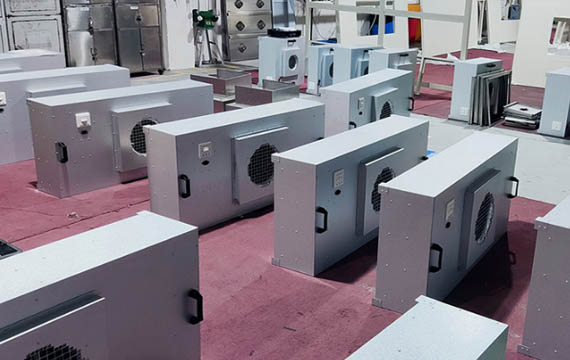 Galvanized FFU Unit in production