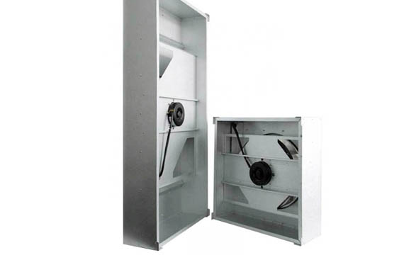 Outside cabinet for FFU unit