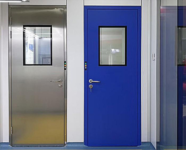steel and stainless steel door